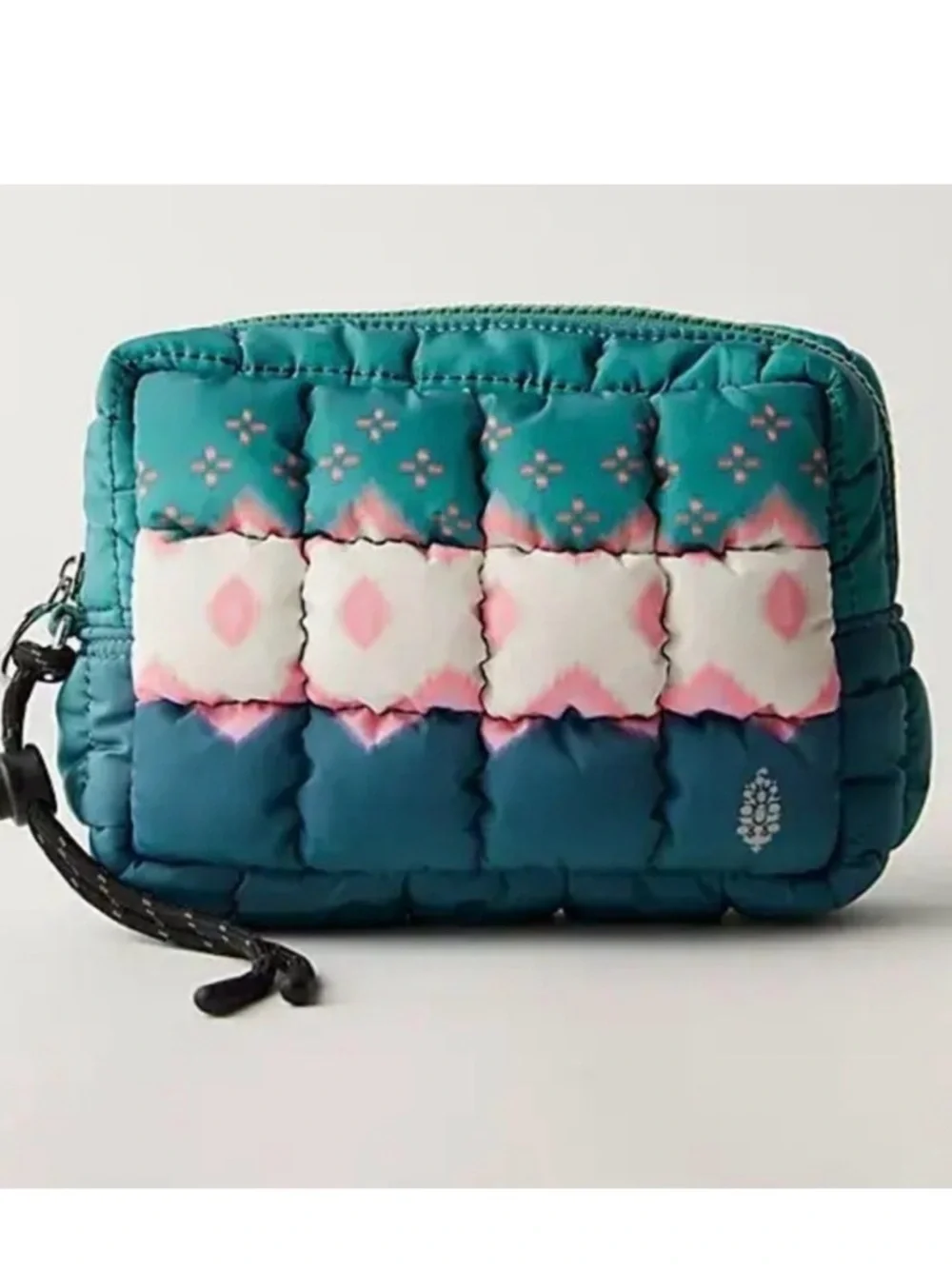 NWOT Free People FP Movement Printed Quilted Mini Case
